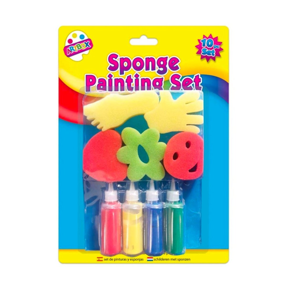 Sponge Painting Set (9 Pieces) - Kids Party Craft