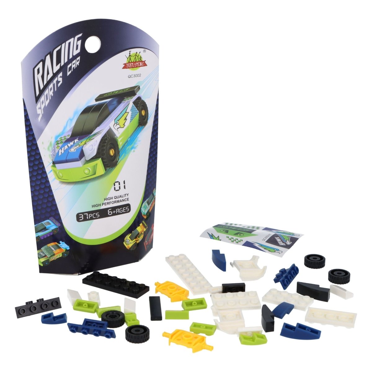 Sports Car Block Kit - Kids Party Craft