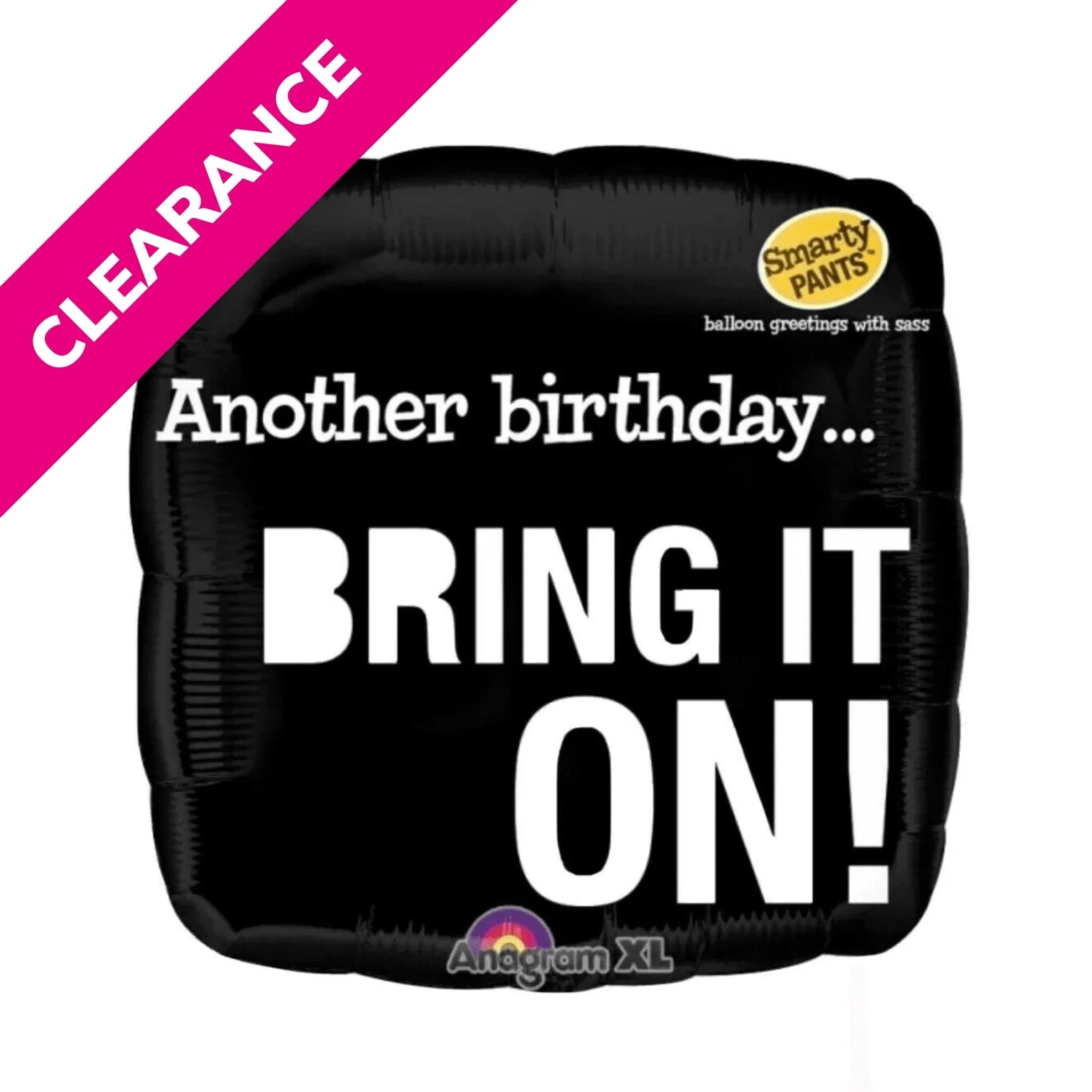 Square Birthday Foil Balloons 18" - Bring it on - Kids Party Craft