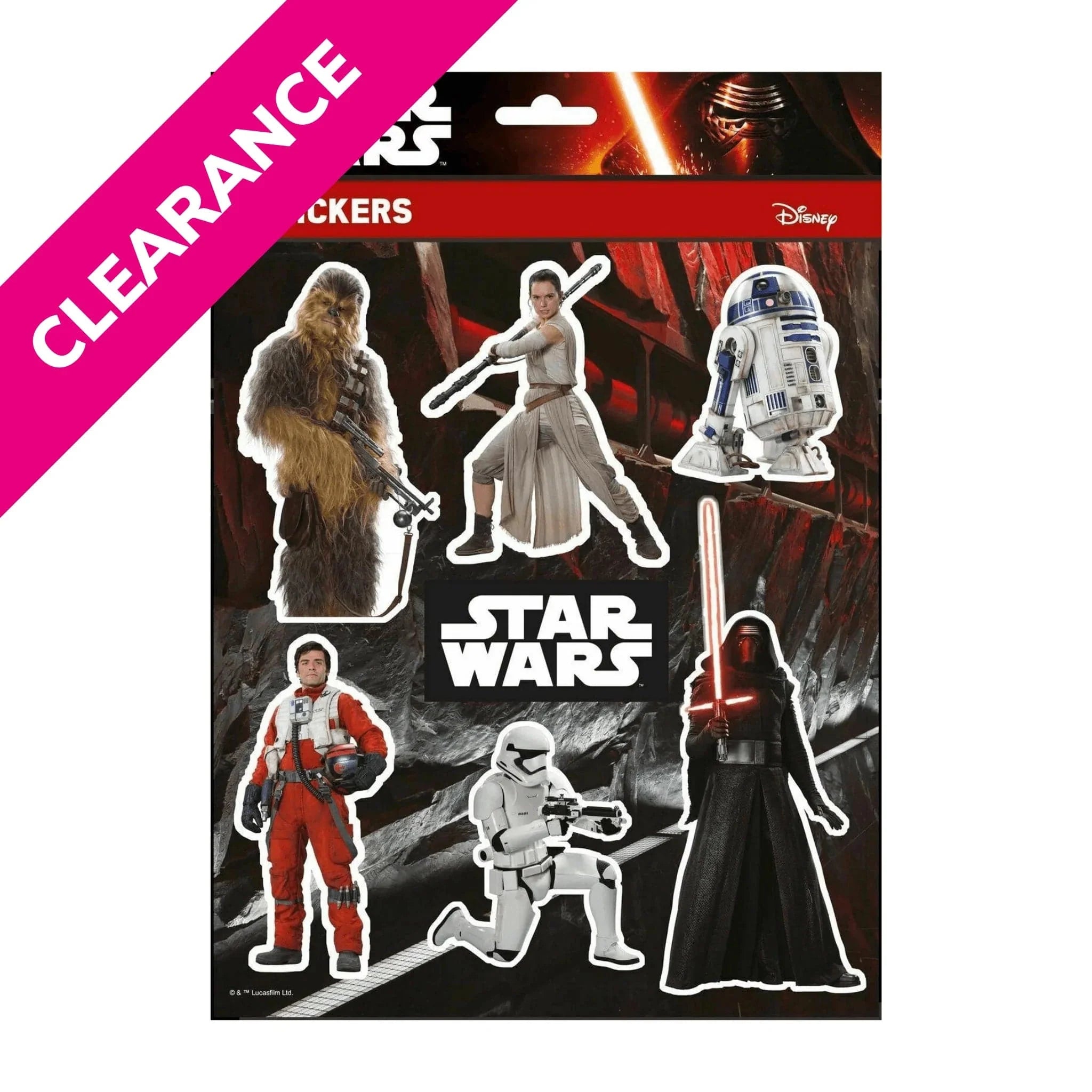 Star Wars Stickers Disney Characters High Quality A4 Pack Vinyl Decal Sheets - Kids Party Craft