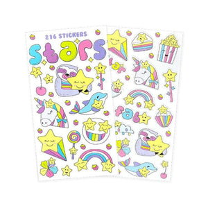 Stars Mini Sticker Book ( 12 Sheets ) - Kids Party Craft