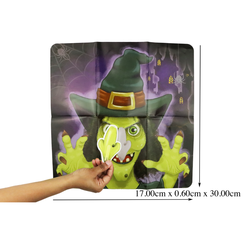 Stick the Nose on the Witch Halloween Game (14 Pieces)