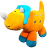 SUPER SOFT PLUSH TRICERATOPS PINK or ORANGE - Kids Party Craft