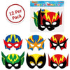 Superhero Masks 12 Packs - Kids Party Craft