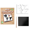 Superhero Mini Scratch Art Eco Friendly - Kids Party Craft