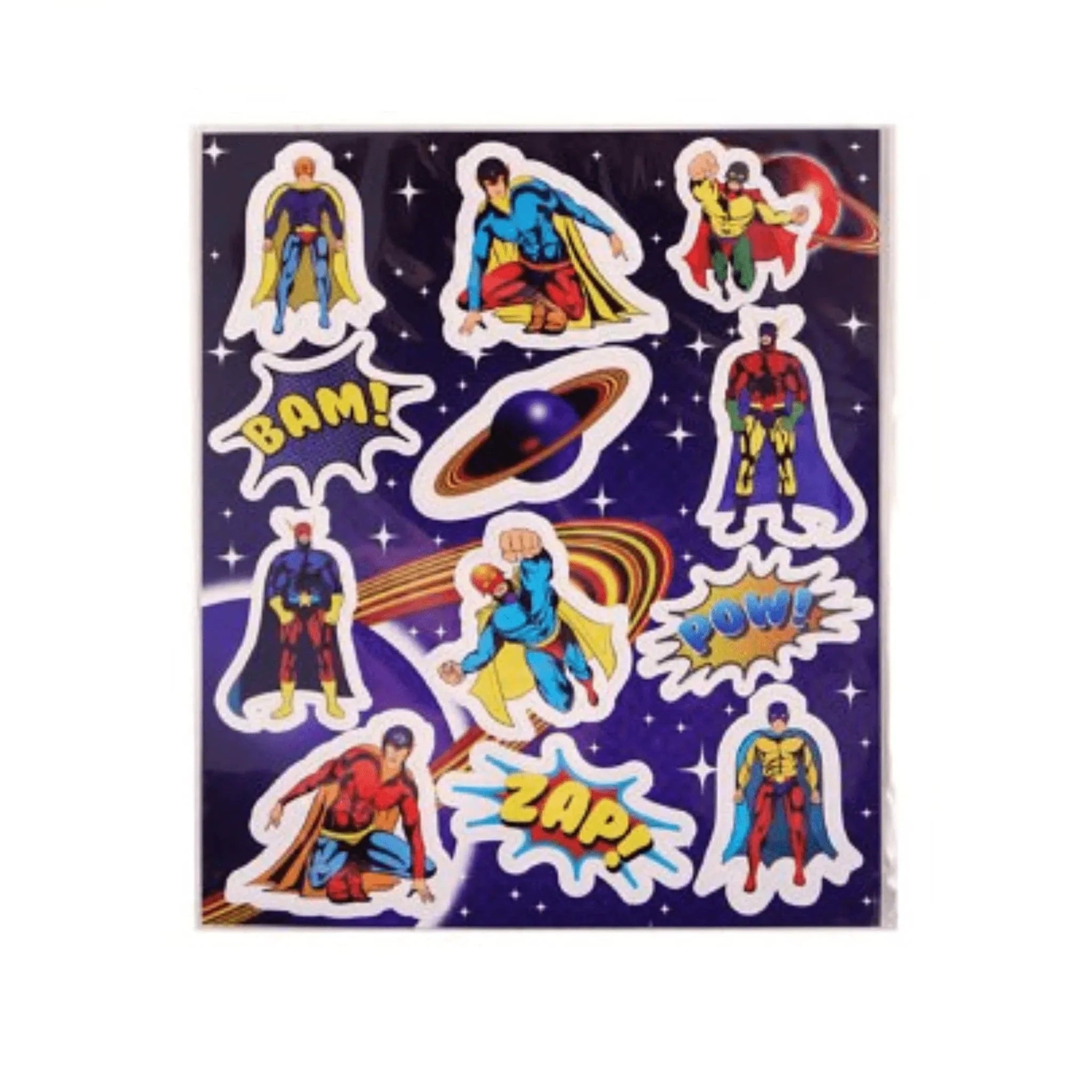 Superhero Sticker Sheets - Kids Party Craft