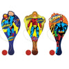 Superhero Wooden Paddle Bat and Ball Games - Kids Party Craft