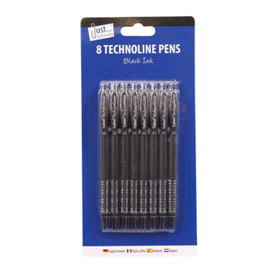 Technoline Pens Set 8pk - Kids Party Craft