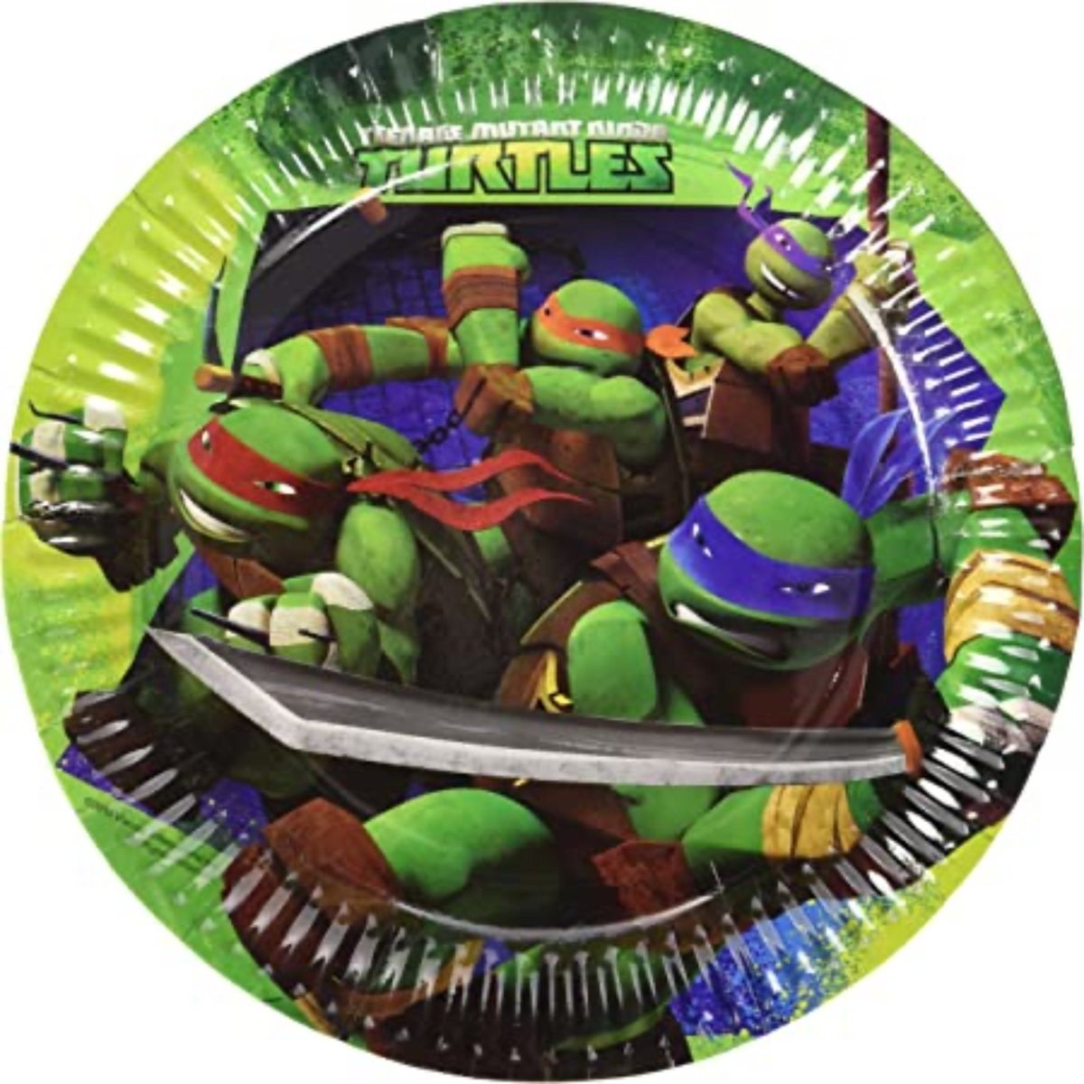 Teenage Mutant Ninja Turtles Paper Plates 8pk - Kids Party Craft