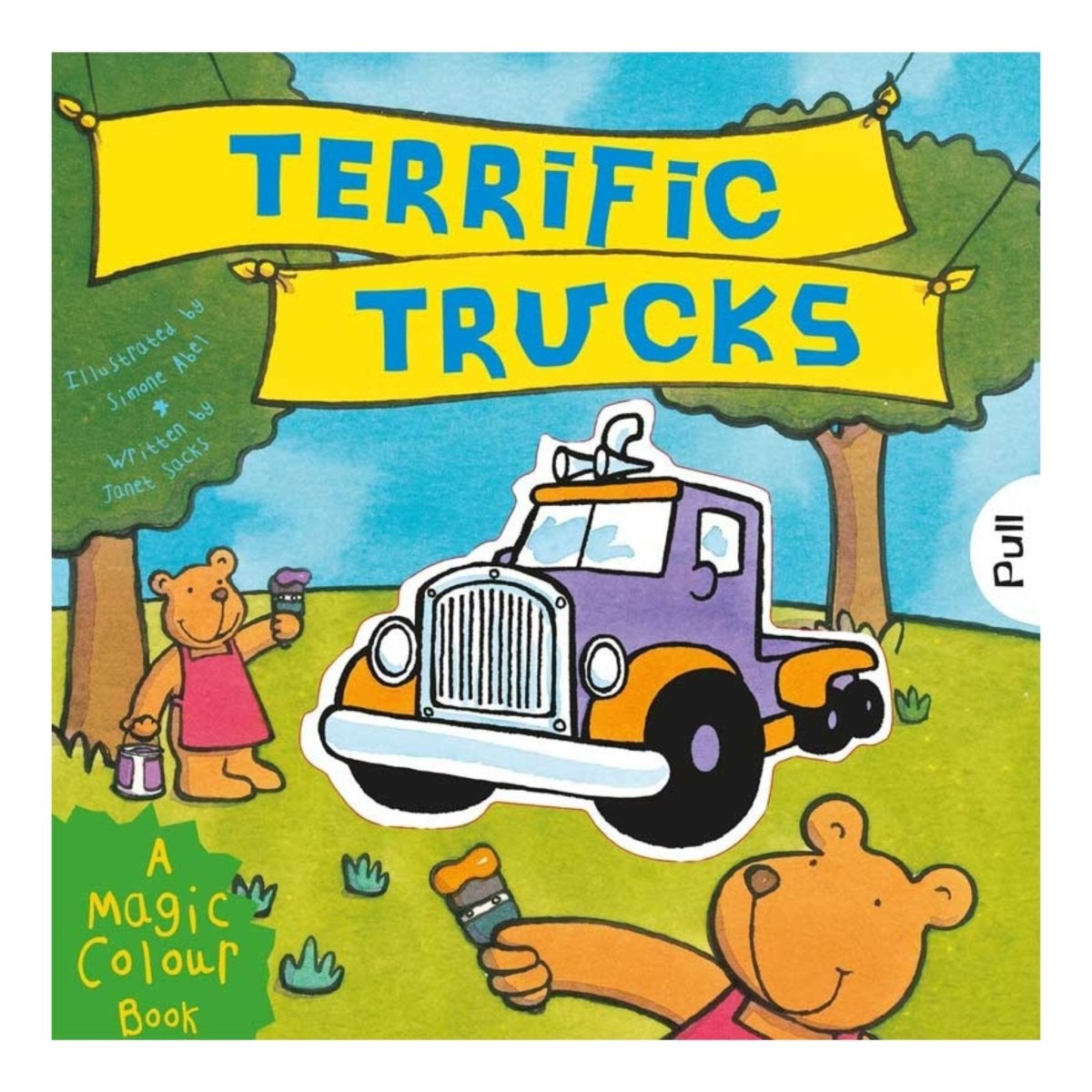 Terrific Trucks Magic Colour Book - Kids Party Craft
