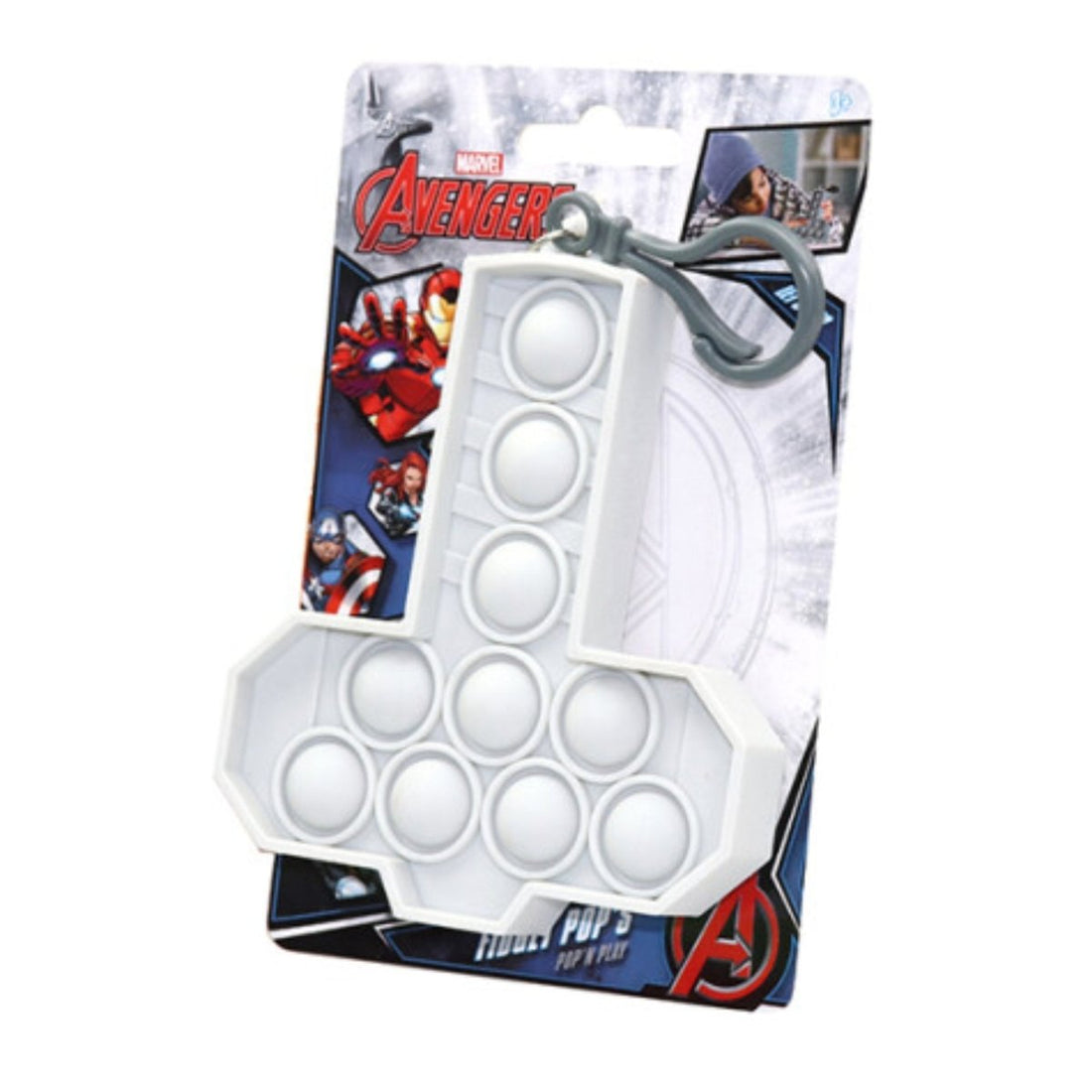 Thor's hammer Fidget Pop Keychain - Kids Party Craft | Kids Party Craft