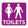 Toilets Information Signs 8cm x 8cm - Kids Party Craft