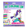Unicorn 3D Colour In Kit - Kids Party Craft