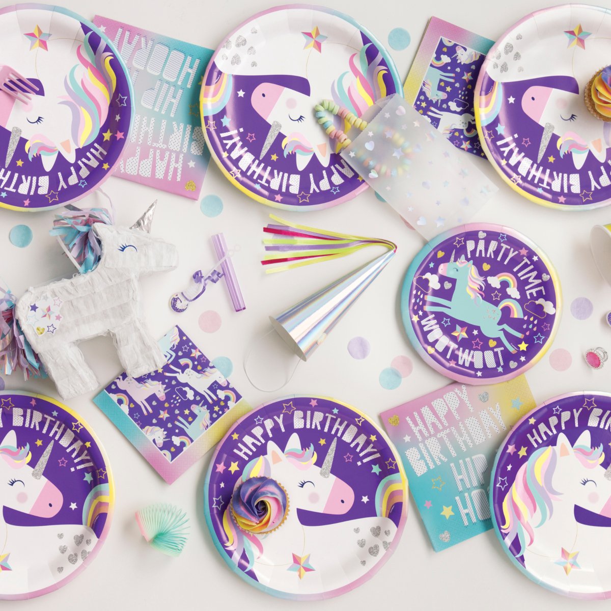 Unicorn 9oz Paper Cups 8pk - Kids Party Craft