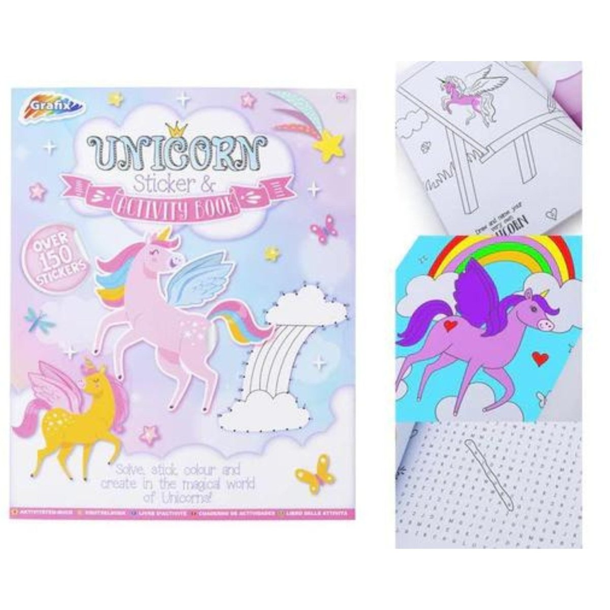 Unicorn Activity & Sticker Book - Kids Party Craft