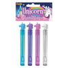 Unicorn Bubble Tubes 11cm 4pk - Kids Party Craft