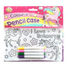 Unicorn Colour In Pencil Case - Kids Party Craft