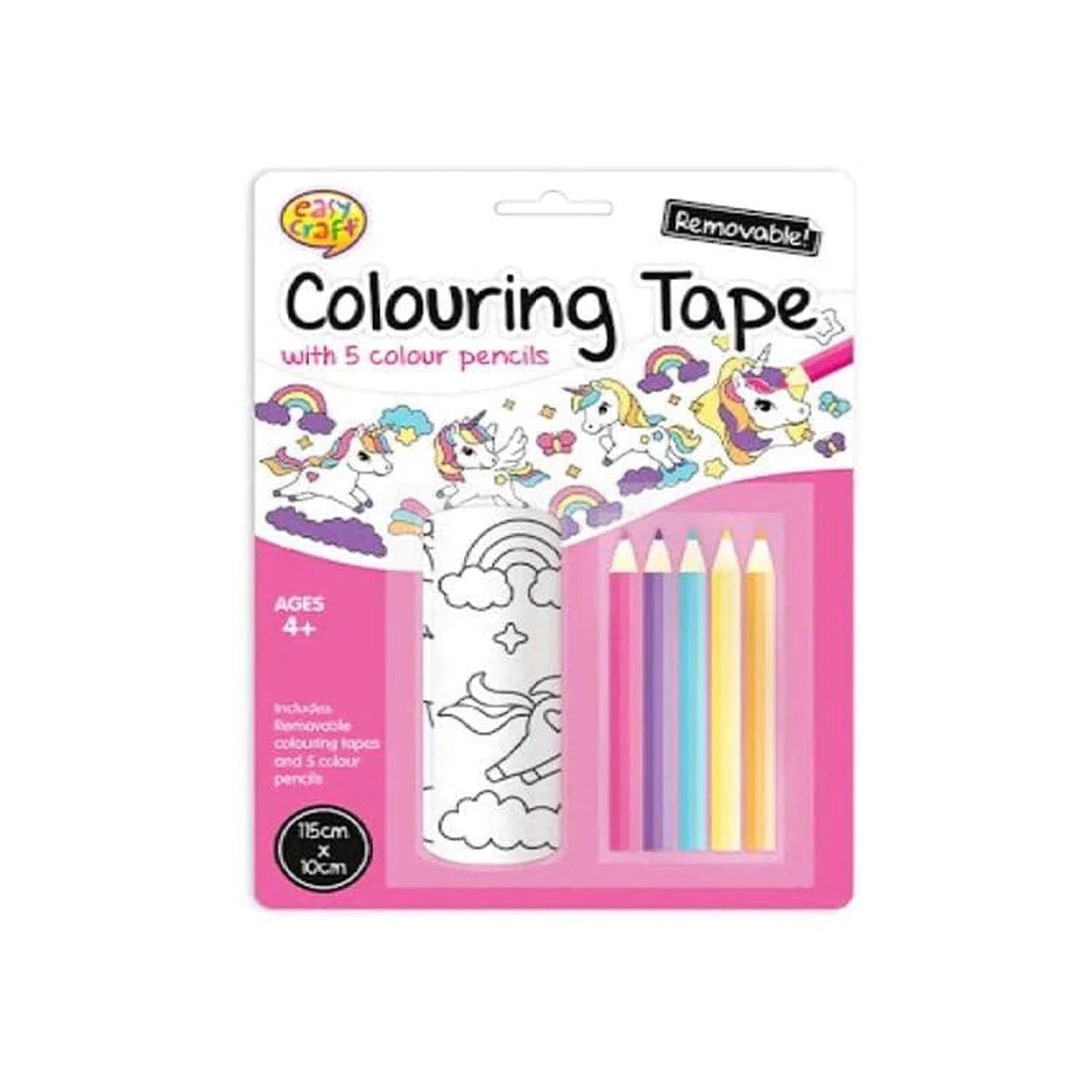 Unicorn Colouring Tape Set - Kids Party Craft