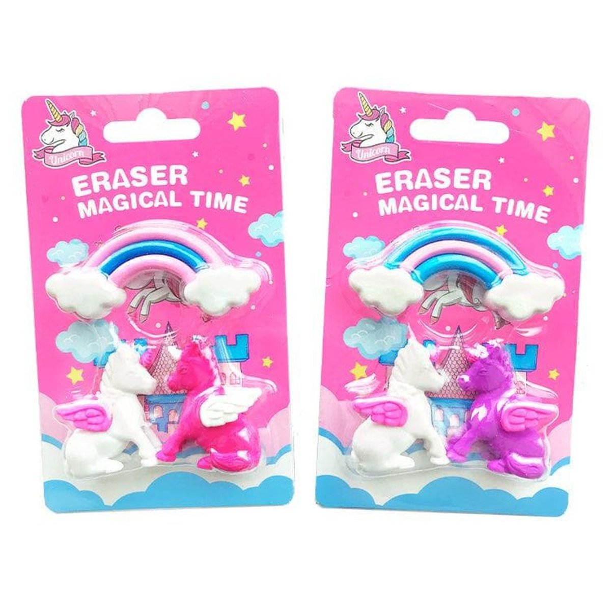 Unicorn Erasers 3 Pack - Kids Party Craft