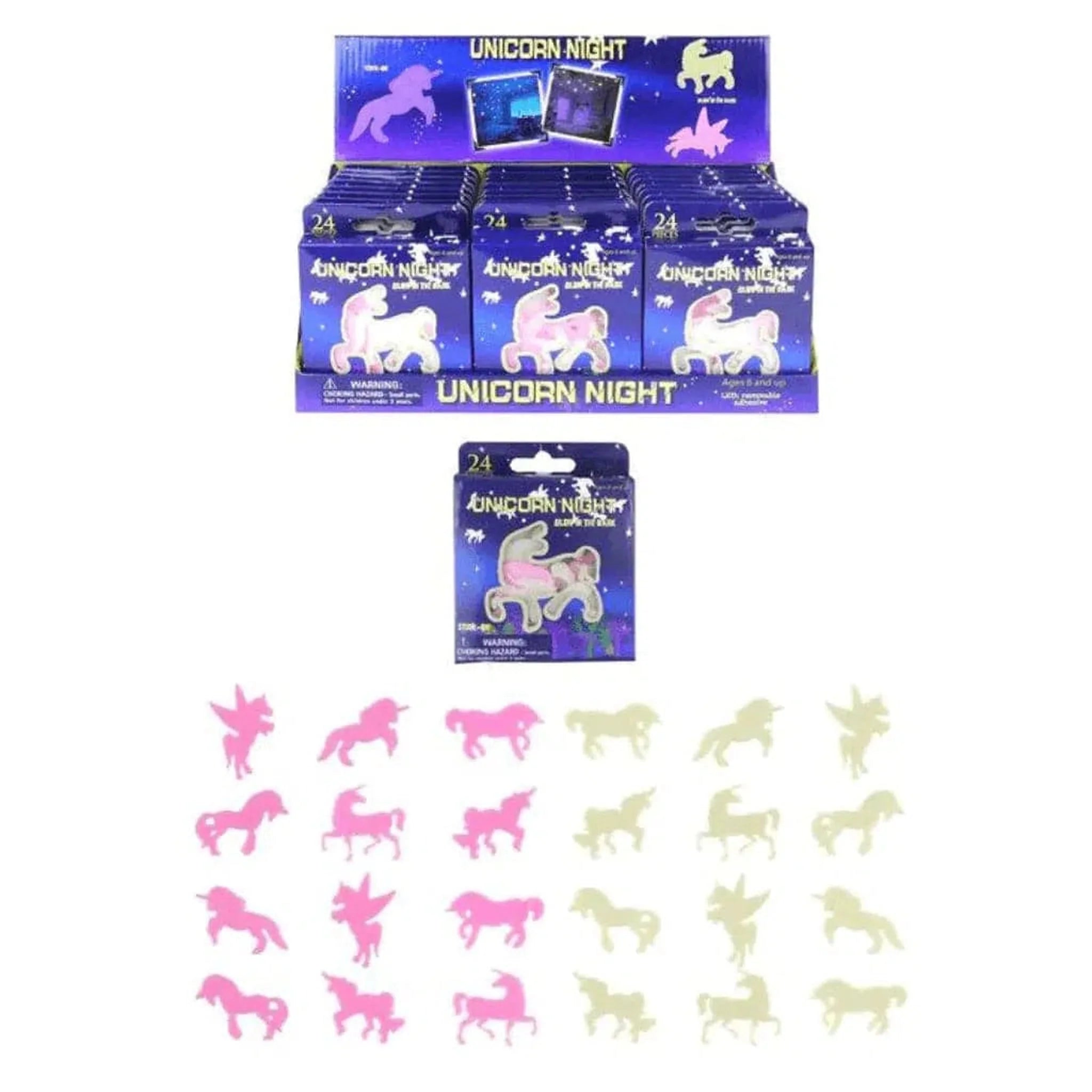 Unicorn Glow in The Dark Shapes - Kids Party Craft