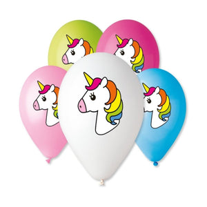 Unicorn Head Print Balloon - Kids Party Craft