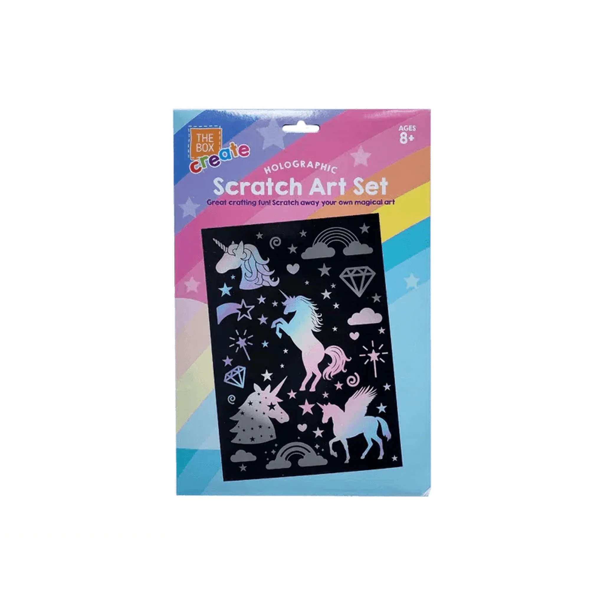 Unicorn Holographic Scratch Art Set - Kids Party Craft