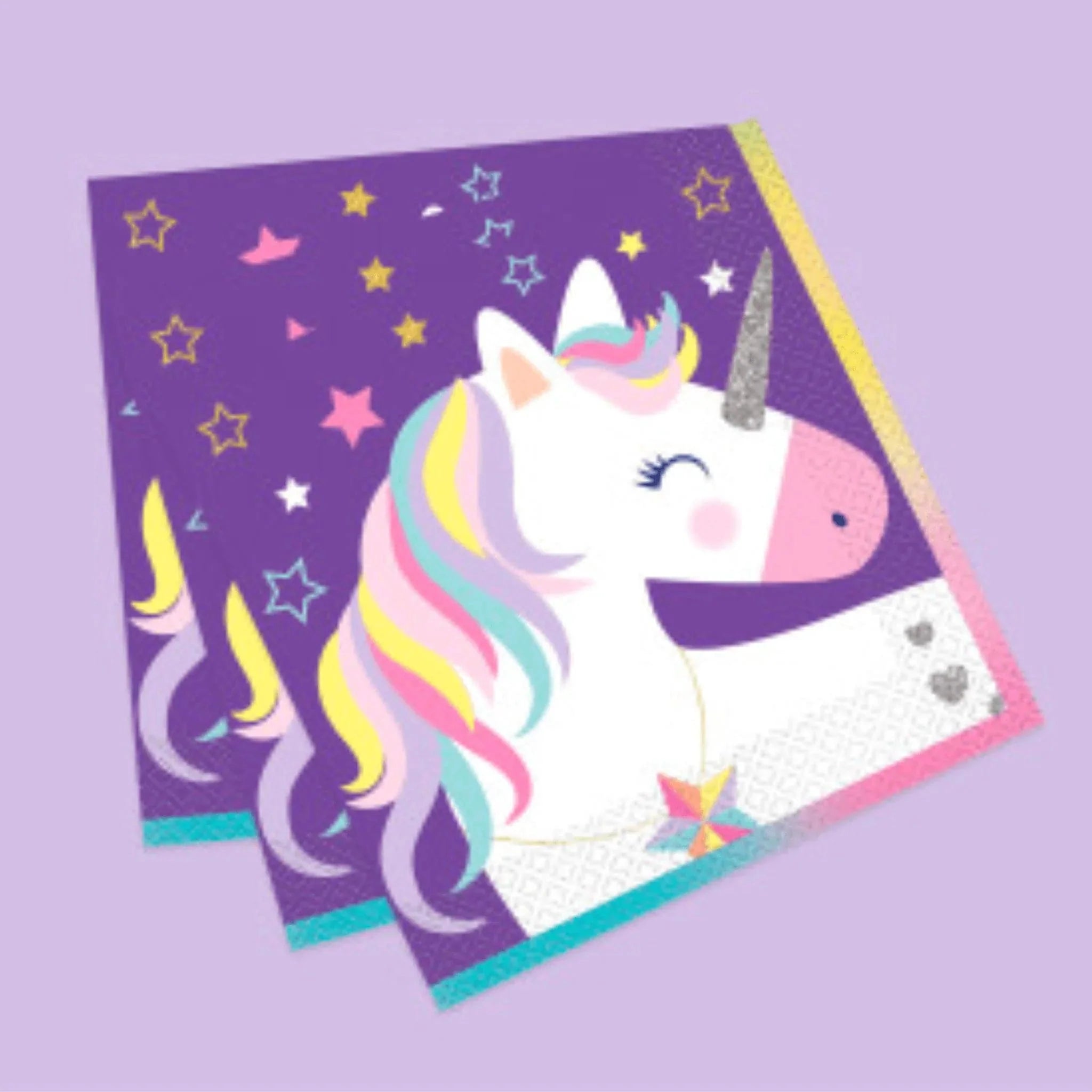 Unicorn Luncheon Napkins 16pk - Kids Party Craft