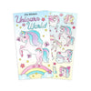 Unicorn Mini Sticker Book ( 12 Sheets ) - Kids Party Craft