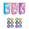 Unicorn Paper Party Bags with Stickers (12 pack) - Kids Party Craft
