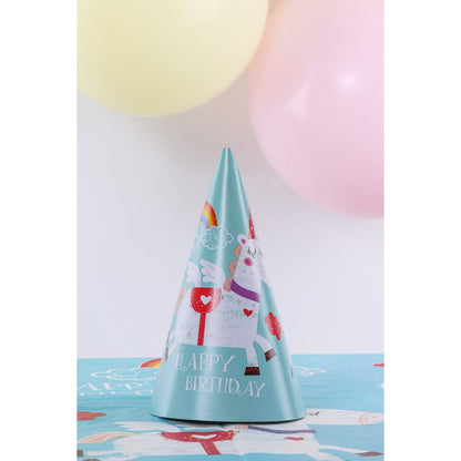 Unicorn Paper Party Hats 12pk - Kids Party Craft