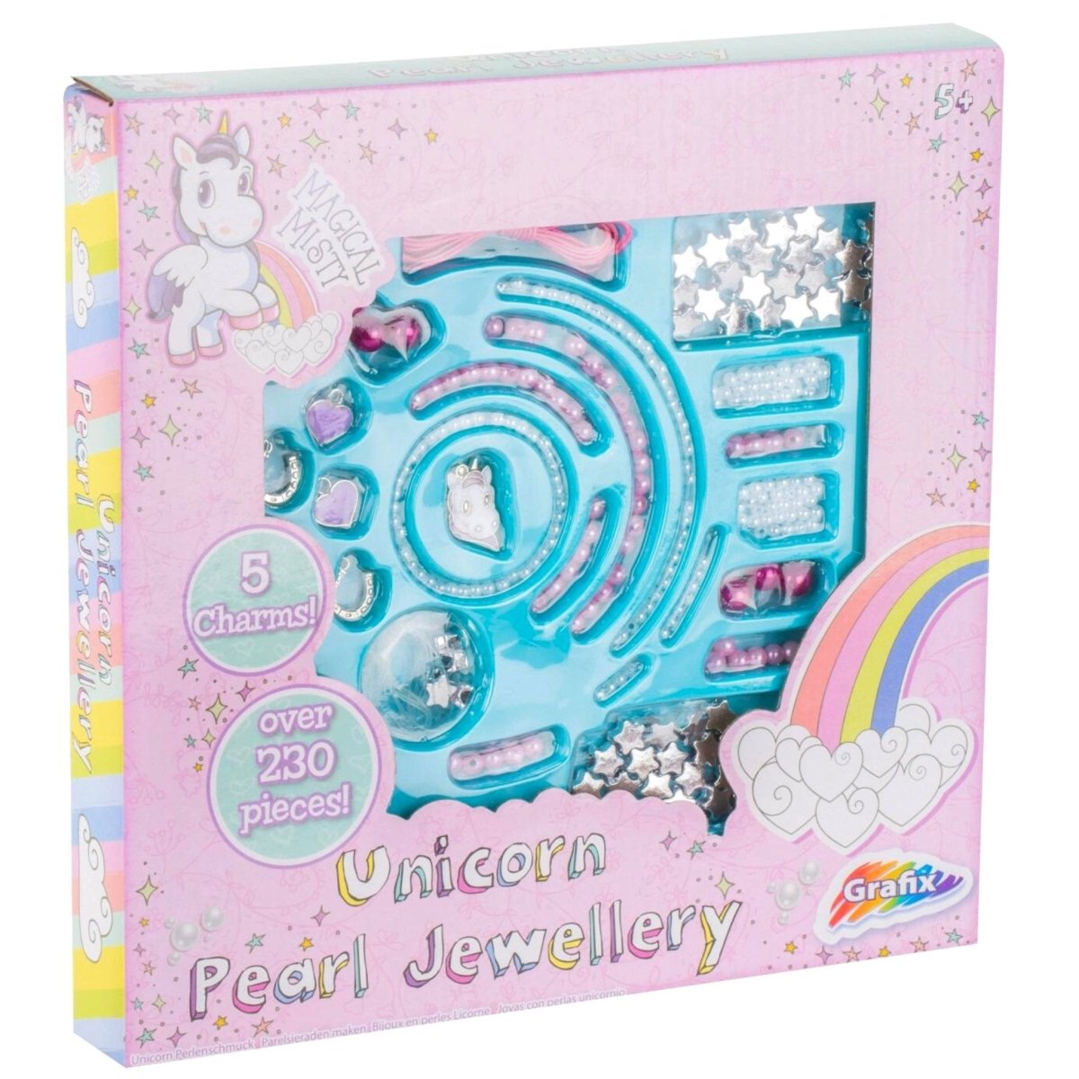 Unicorn Pearl Jewellery Charm Set - Kids Party Craft