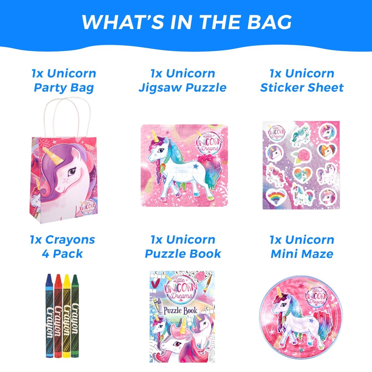 Unicorn Pre-Filled Party Bags - Kids Party Craft