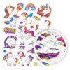 Unicorn Puffy 3D Sticker Pack - Kids Party Craft
