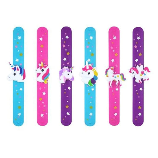 Unicorn Snap Bracelets with Print - Kids Party Craft