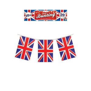 Union Jack Flag Bunting 10m (20 Flags) - Kids Party Craft