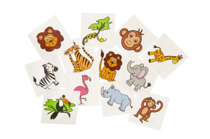 12 Piece Jungle Tattoos