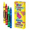 Wax Crayons Coloured 4 Pack - Kids Party Craft