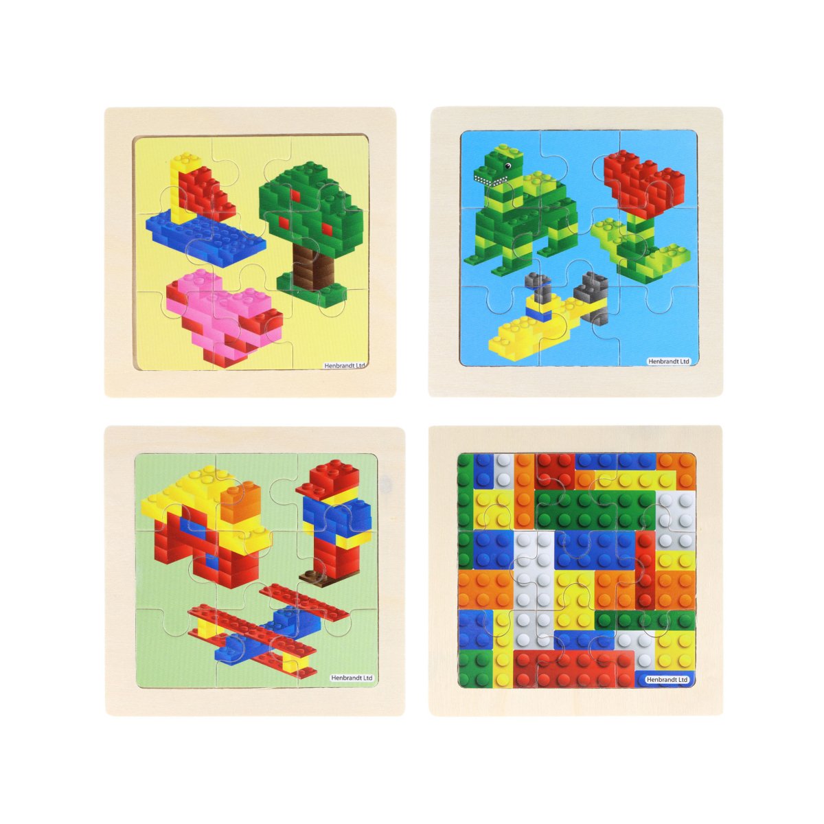 Wooden Brickz Mini Jigsaw Puzzle (11cm) - Kids Party Craft