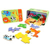 Wooden Jungle Animals Puzzles In A Tin - Kids Party Craft