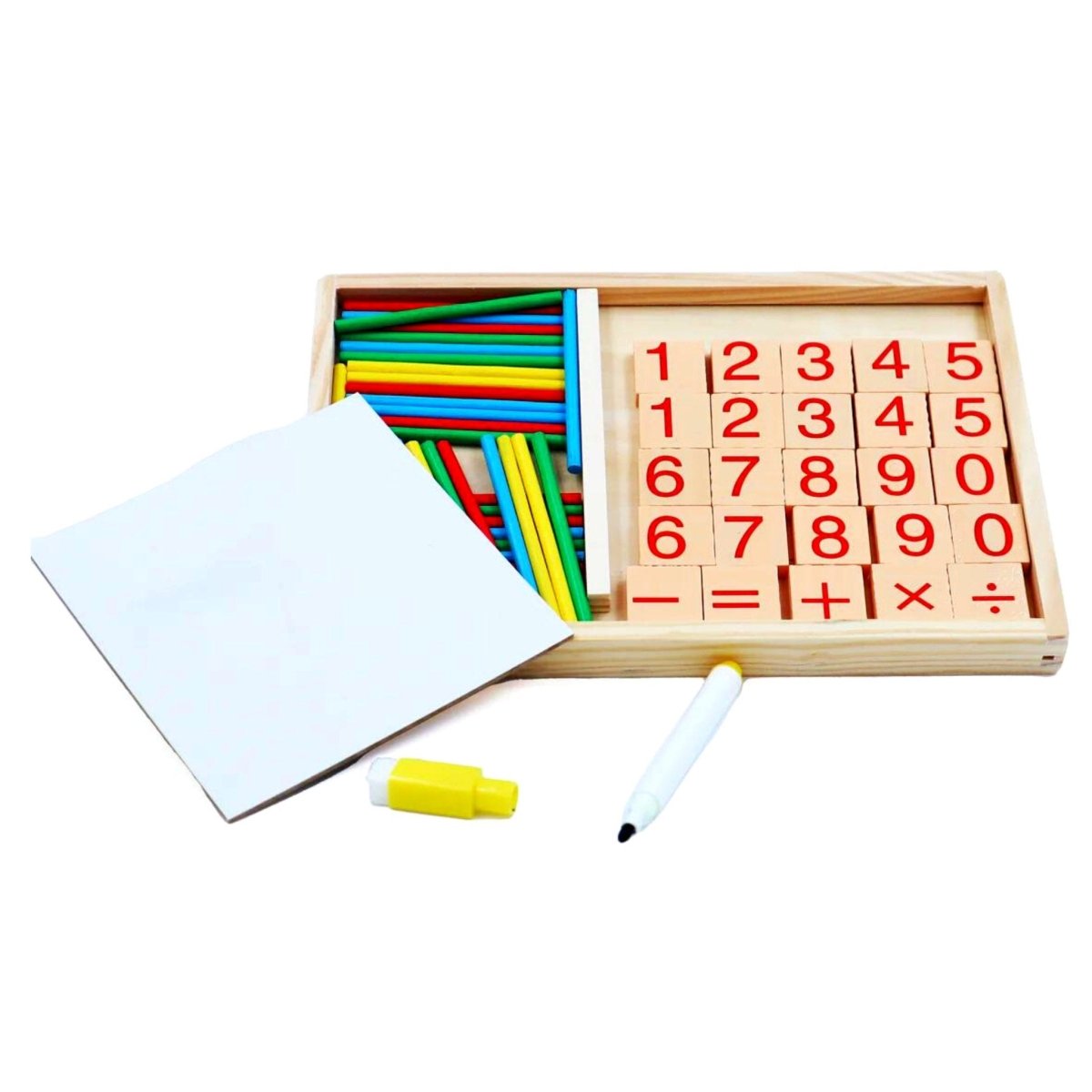Creative Math Kit Wooden Maths Starter Kit With Whiteboard - Kids Party Craft | Kids ...