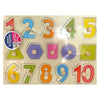 Wooden Numbers & Shapes Board - Kids Party Craft