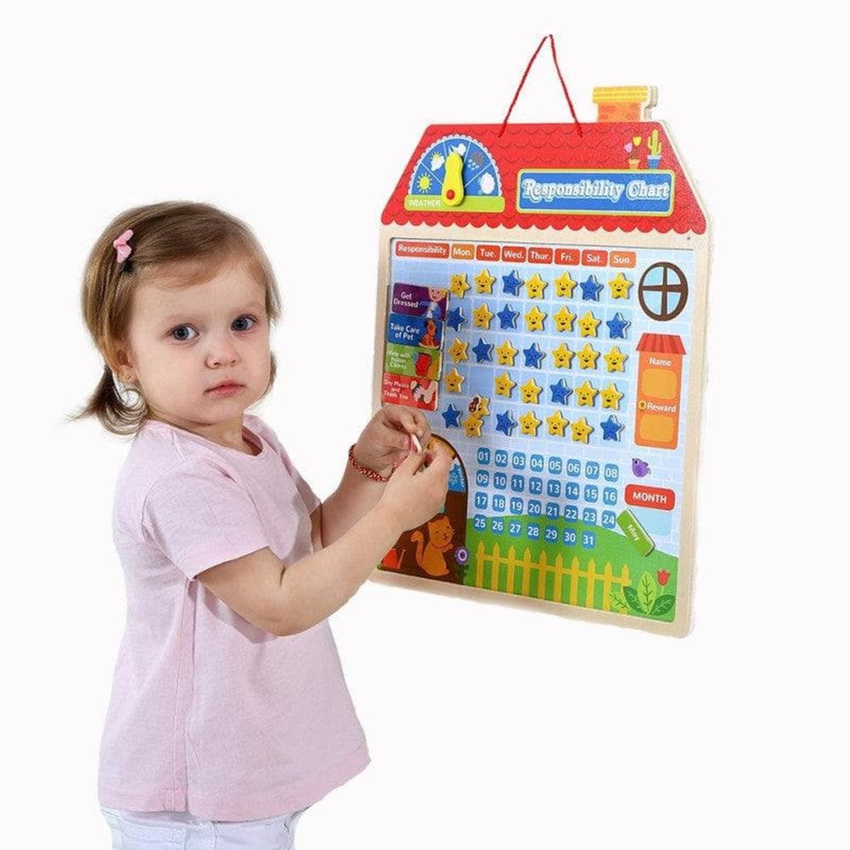Wooden Responsibility Chart Kids Party Craft Kids Party Craft