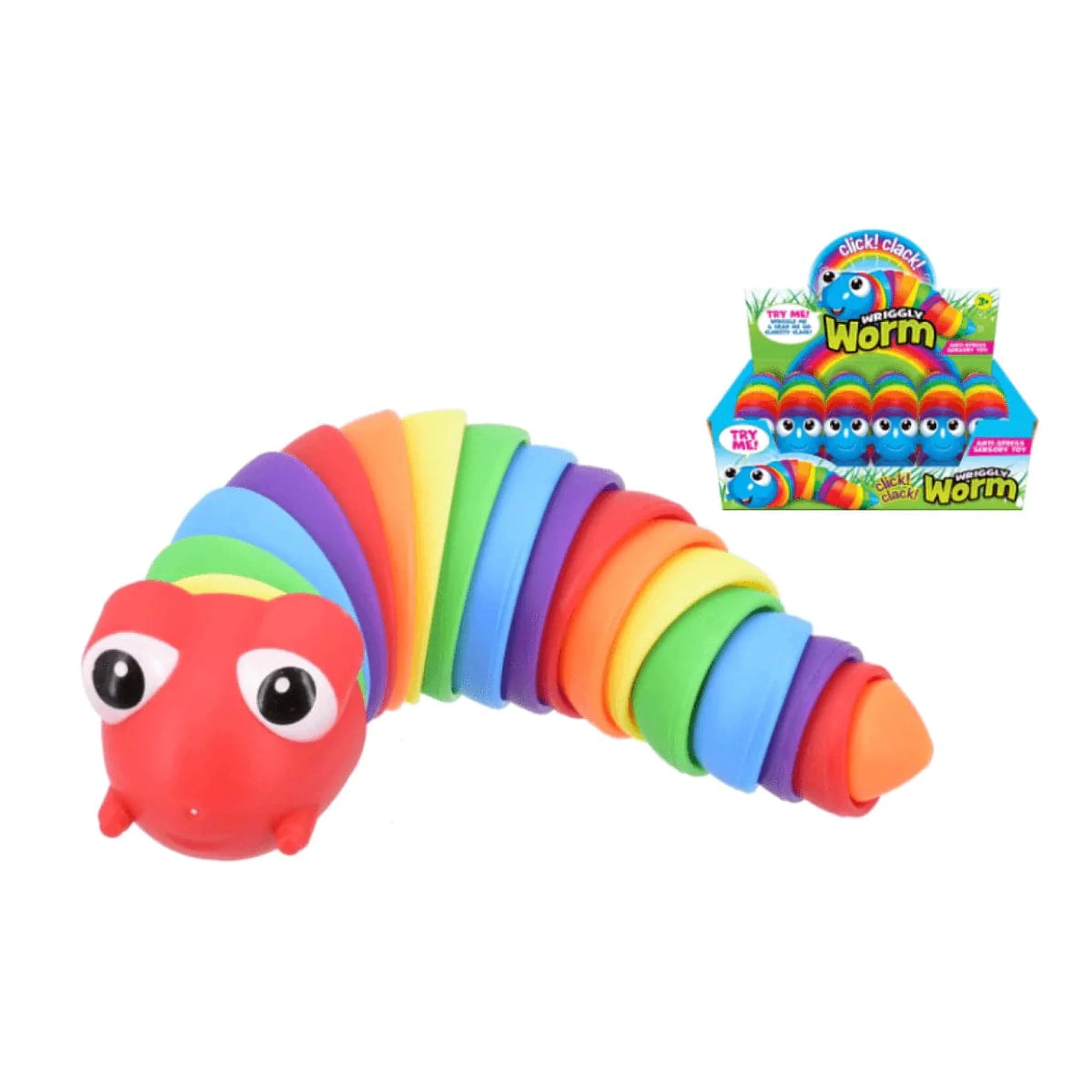 Wriggly Rainbow Worm Sensory Toy - Kids Party Craft – KPC