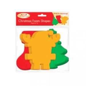 Xmas Stocking/Trees/Reindeers Foam Shapes Pack - Kids Party Craft