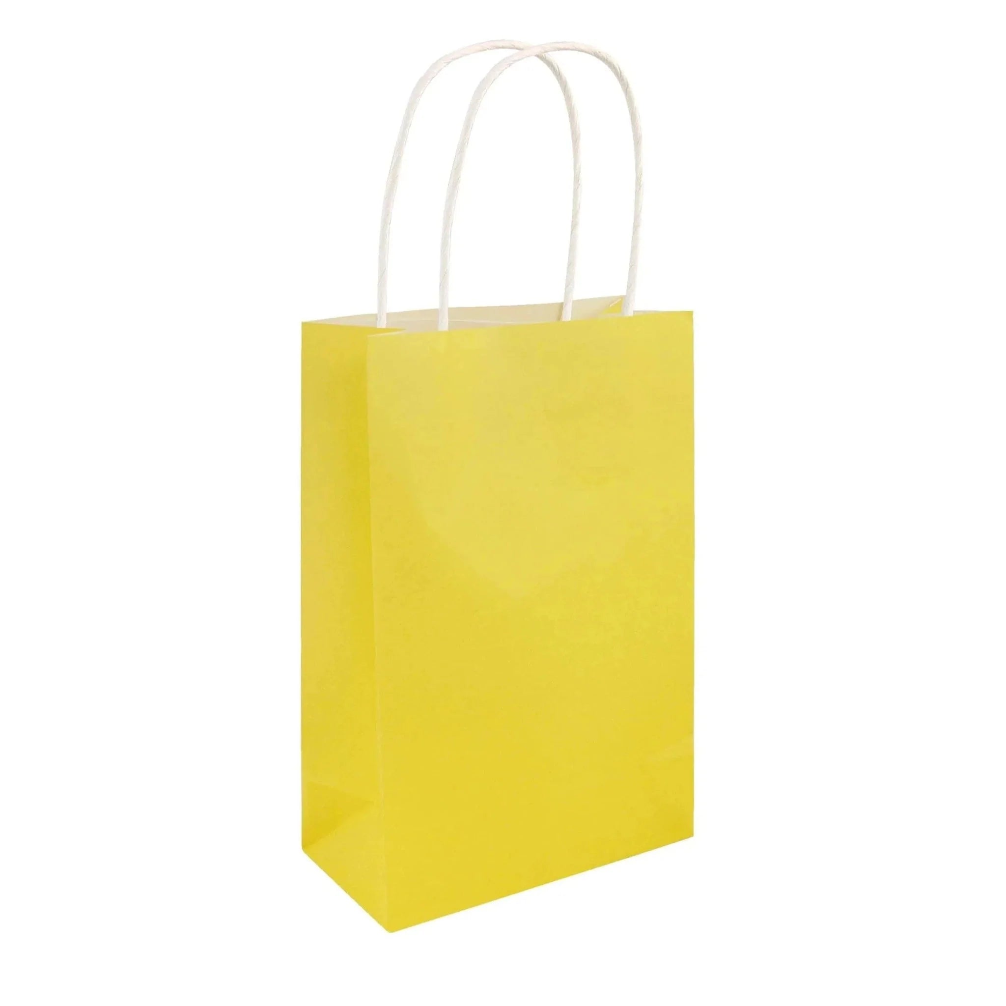 Yellow Paper Party Bags - Kids Party Craft