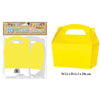 Yellow Treat Box 12cm Pack of 10 - Kids Party Craft