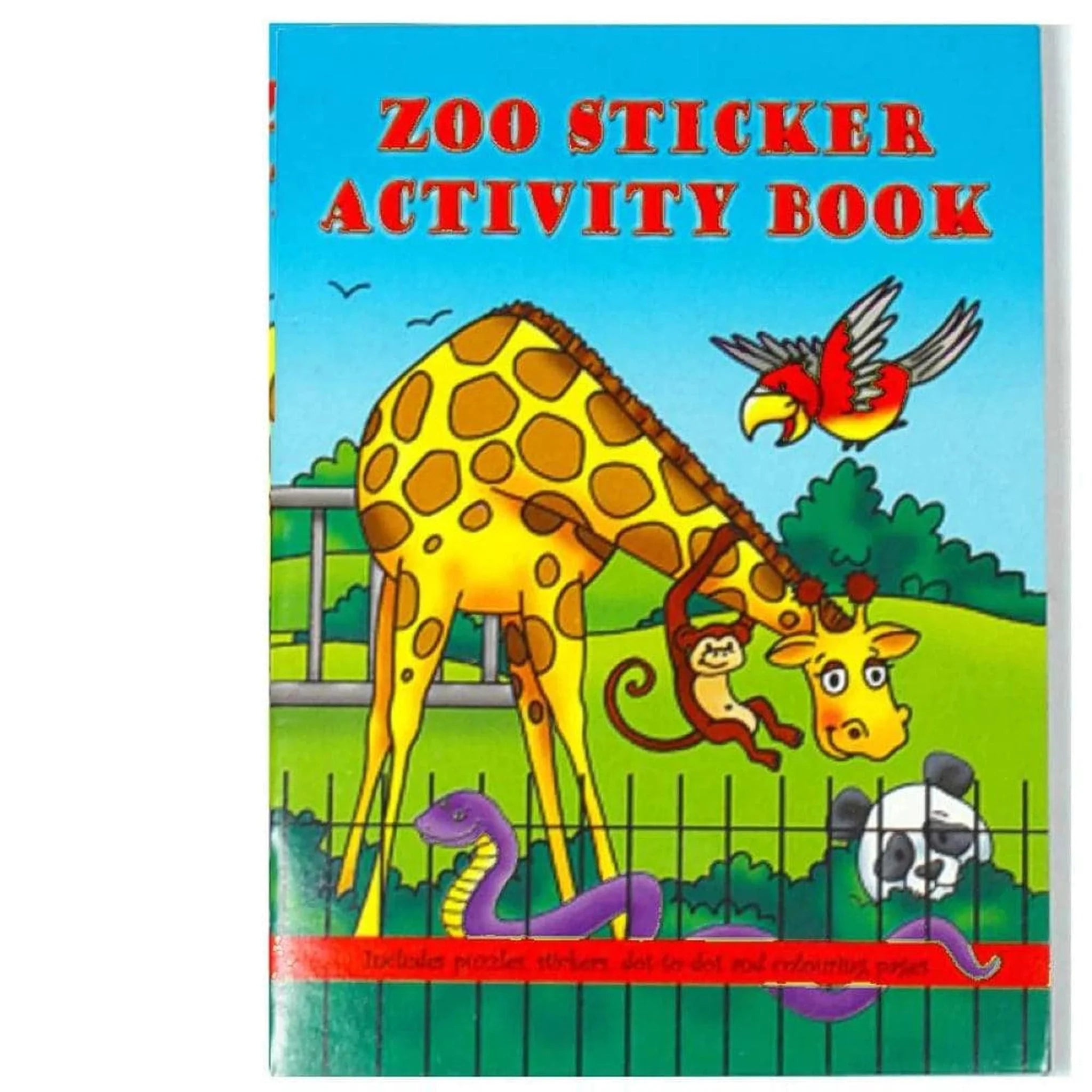 Zoo A6 Sticker Book 24 page - Kids Party Craft